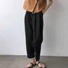 Pantalon décontracté Femme Printemps Coréen Taille haute Slim Pipe Suit Capris 210607