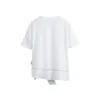 Kvinnor Blus Casual Crew Neck Backless Lace Up Långärmad T-shirt Solid Vit Top Shirts Slim Kvinna Bow Tie Streetwear 210430