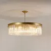 Post-modern Ceiling Crystal Ring Chandelier Living Room Villa Club High-end Hotel Luxury Circular Crystal Lamp