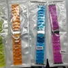 För Apple Bands Watchband Transparenta Plastic Candy Color Band Straps Iwatch Replacement Strap 38mm 40mm 42mm 44mm 6 5 4 3