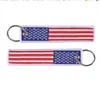 Drapeaux américains porte-clés pour motos scooters voitures et patriotique avec porte-clés drapeau américain cadeau téléphone portable sangle faveur du parti RRrD7674