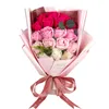 수제 장식 꽃 꽃다발의 사랑스러운 인공 18pcs 비누 장미 결혼식 신부 생일 어머니의 날 선물 선물