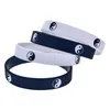 リンクチェーン1PCクールYing Yang Silicone Wristband Black White Sports Rubber BraceletsBanglesファッションジュエリーギフト8186052