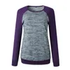 LOSSKY Tricoté Patchwork Automne Hiver Sweats à capuche Casual O Cou à manches longues avec poche Pull à capuche pour femme Tops Sweat-shirt 210507