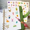 6 pcs pacote adesivos de páscoa crianças coelho de desenhos animados ovos coloridos decoração adesivo a primavera elementos coelho pintinho flores decalques para livro