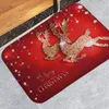 バスマットクリスマスラグ、リビングルーム滑り止めキッチンラグズ装飾インテリア、長方形