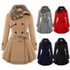 Femmes039S Trench Cods Autumn Winter Plus taille S5xl Fashion Fashion Faux Fur DoubleBreasted Warm Veste épais manteau en laine W9517497