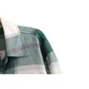 HSA Moda xadrez Camisas Mulheres Manga Longa Botão Tops Casuais Loos Blusa Chemises Femme Blusas 210430