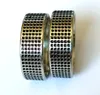 36pcs Men's Punk Bands Ring Male Female 8mm Comfort-fit Stainless Steel Rings Black Oil Filled Man Jewelry Whole lots255q