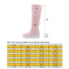 Inverno Quente Joelho De Pelúcia Botas Altas Mulheres Comfy Salto Flat Snow Slip Na Plataforma Mulher Longa Sapatos Preto Rosa Branco 211213