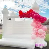 activités de plein air Commercial adultes enfants gonflable blanc mariage château gonflable anniversaire fête videur maison