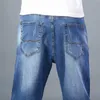 7 Colors Available Men's Thin Straight-leg Loose Jeans 2021 Summer New Classic Style Advanced Stretch Loose Pants Male Brand X0621