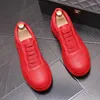 Frühling Herbst Herren Hochzeitskleid Party Schuhe Britischer Stil Komfort Klobige Schnürung Weiß Lässige Sneakers Trainer Trend Flats Leichte, rutschfeste Walking-Loafer