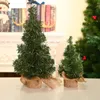 Рождественские украшения Мини-елка Свет DIY Po Опора для дома Годовой декор Рождественский фестиваль Миниатюра 20 30cm2380
