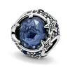 2023 New 925 Sterling Silver Blue Shiny Star Devil's Eye Zirconia حبات قلادة مناسبة لصنع المجوهرات باندورا