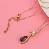 Pendant Necklaces 2022 Colorful Crystal Rhinestone Pipa Guqin Musical Instrument Necklace Choker For Women Girls Chain