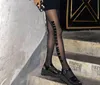 B Pairs Tights show star with thin letter stockings flocking sexy pantyhose black silk antiskid9507349