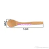 Szybka wysyłka New Arrival Handmade Bambusowe łyżki miodowe łyżki dla niemowląt Spoons Mini łyżki 13Cmx3cm Factory Hurtownie LX743