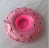 Titular de copo inflável Donut Bebida Drinkers Fontes Fontes Piscina Flutuador Banhando Brinquedo