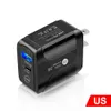 Charge rapide rapide 25W 18W 20W PD Type C USB C Chargeur mural EU US UK AC Adaptateur secteur de voyage à domicile pour Iphone 12 13 X XR 14 15 Pro Max Samsung Lg B1 avec boîte de vente au détail