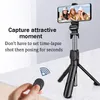 Bluetooth-kompatibel Selfie Stick 360 Rotierenden Live-Streaming Telefon Halter Versenkbare und Tragbare Multifunktions Stativ