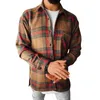 Chemise surdimensionnée à carreaux pour hommes, veste en laine ample et décontractée, manteau à manches longues, vêtements Streetwear, Polos pour hommes, 2021