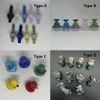 OD 20mm 22mm 25mm 32mm Glass Carb Cap Smoking Quartz Colorful Spinning Bubble Ghost Caps Cyclone banger Dab Nail Pipe bong