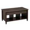 US Stock Lift Top Coffee Table Modern Möbler Hidden Fack och Lyft Tabletop Brown A57 A43