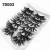 7pairs 25mm Long Dramatic Faux 3d Mink Eyelashes 9 Styles Curl Wispy Lash Fluffy False Eyelash Extension Makeup