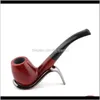 Borular klasik tütün ince ve dayanıklı sandal ağacı koyu ahşap sigara boru taşınabilir Taşınabilir Temizlenebilir VT0180 DPRH5 HSVRZ