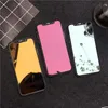 Роскошное красочное зеркало закаленное стекло для iPhone 12 11 Pro XS MAX 6 S 7 8 PLUS PROTECTER SCREAT XHR 9H защитная пленка