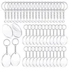 Keychains Pcs 2 Inches Acrylic Transparent Discs And Key Chains Set Clear Blank Round Keychain For DIY ProjectsKeychains