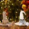 Décorations de gnomes de Noël Tomte suédois fait à la main avec de longues jambes Figurine scandinave poupée en peluche SN3228