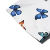 Shirt Mannen en Dames Zomer Revers Butterfly Print Casual Korte Mouw Heren Shirts