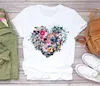 S-4XL Women T-shirtS 2021 Summer top Fashion Skull Plant Short Sleeve Lady shirts Top T Shirt Ladies Womens Graphic Female Tee 2PCS