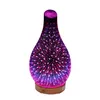 7 colorful lights 3D glass Humidifiers LED Night Light Essential Oil Diffuser Aromatherapy Lamps Vase Humidifier