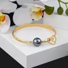 Bangle sophiaxuan hawaiian armband kvinna designer grå pärla hjärta charm armband sommar strand smycken 2021 för kvinnor gåva
