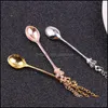Pendant Necklaces & Pendants Jewelry Stf Jewelry,Chain,, Gold, Sier, Crown Mini Teapot Royal Alice Snuff Necklace, Spoon Necklace K5743 Drop