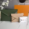 Klasyczne kobiety Pochette Kirigami Torba 3 osobne worki w stylu koperty, które nakładają się na siebie