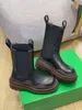 Classique printemps et été haute qualité bottes pour femmes élastique vraie ceinture vente directe d'usine femmes talon épais tête ronde semelle extérieure épaisse 35-41