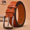 Dinisiton heren riem designer koe lederen riemen voor heren hoge kwaliteit luxe merk mode vintage mannelijke riem FG201 220121