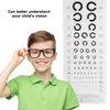 Muurstickers 1 Set Visual Eye Testing Chart C-type Visie Waterdicht