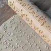 Rolling Pins Pastry Boards Est Draagbare Size Biscuit Fondant Cake Patterned Roller Muziek Notes Houten Embossing Baking Cookies