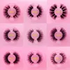 Groothandel 8D Synethische wimpers make-up faux cils full strip kleurrijke wimper verpakking box bulk verkopers