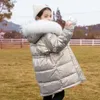 Jaqueta infantil meninas bebê grosso casaco quente inverno crianças para baixo roupas frias adolescente parkas outerwear tz960 h0910