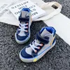 2021 Höst Cartoon Duck Boy's och Gilrs Barnens Canvas Skor High-Top Shoes G1025