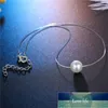 1 Pcs Invisible Simple Brightly Colorful Pearl Zircon Heart Circle Necklace Clavicular Chain Necklace For Women Jewelry N22-T2 Factory price expert design Quality