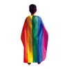 Rainbow Flag Shawl usa vlag Cape America Rainbow Gay Pride Flags Festival Party Banner Decoraties Leveringen SXA21