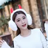 Berets Soft Pluszowe Earmuff wielokolorowe podgrzewacze do uszu Zimowe mufki z rogami dla kobiet dziewcząt Regulowane Składane Świąteczne Wend22