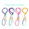 4 Colors Durable Nylon Dog Leash Pet Puppy Walking Training Dog Leash Lead Dogs Leashes Strap Belt Cotton Traction Rope 5ft Long 210729